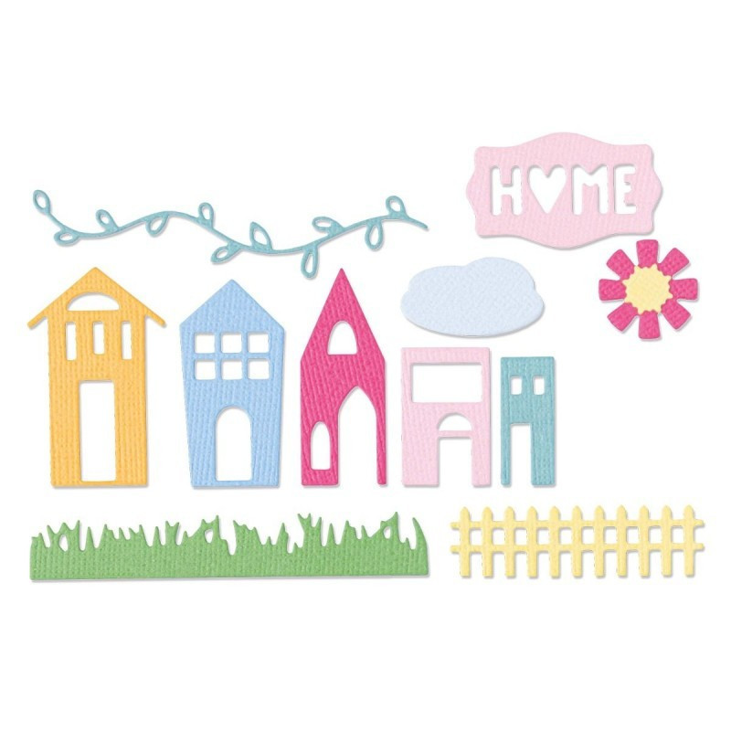 Fustella Sizzix Thinlits Shadowbox Elements