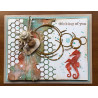 Fustella metallica Memory Box Swimming Seahorses