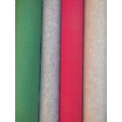 Pannolenci 1mm glitter Rosso Natale 50x40 cm