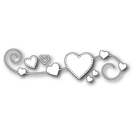 Fustella metallica Memory Box Homespun Heart
