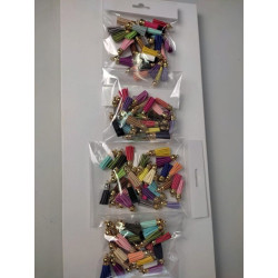 Busta con 30 nappine da 4 cm colori misti
