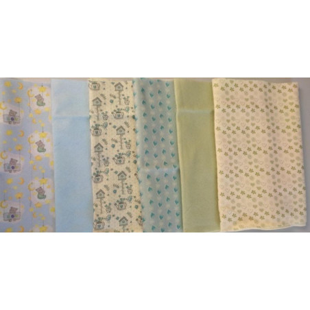 Pannolenci 1 mm  - KIT 6 colori nascita maschietti