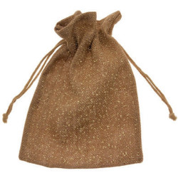 Sacchetto in juta shimmer