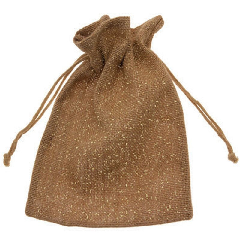 Sacchetto in juta shimmer