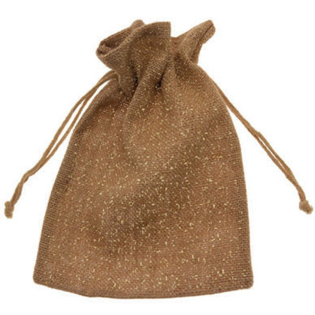 Sacchetto in juta shimmer