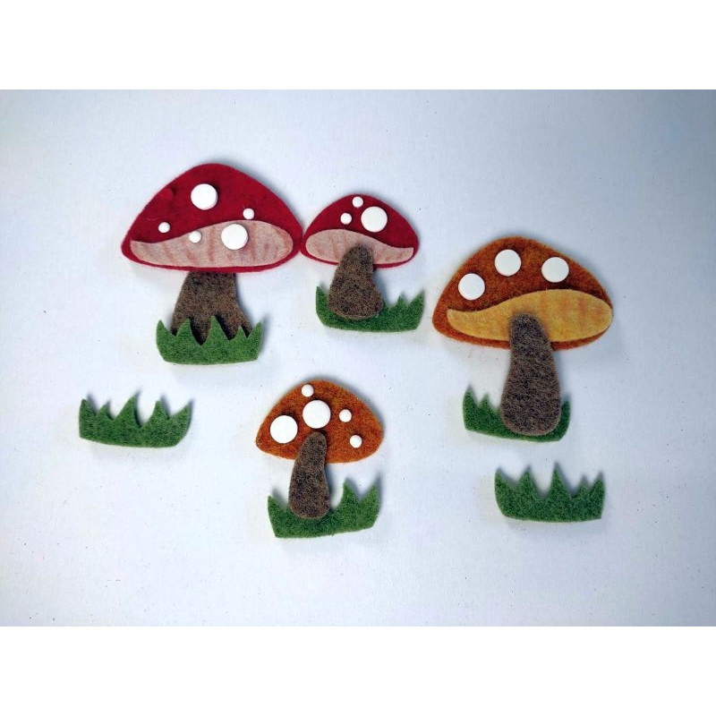 Fustella M Funghi e erba