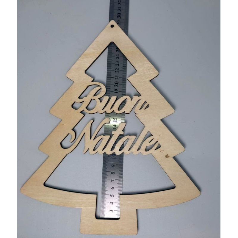 Sagoma in legno Albero Buon Natale