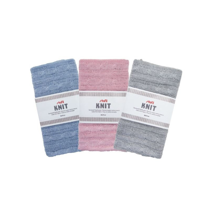 Tessuto knit 48x70 cm colore a scelta