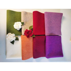 Feltro lana termoformabile 2 mm  - KIT 8 colori per Rose perfette