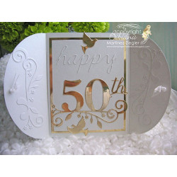 Fustella metallica Memory Box Fiftieth Celebration