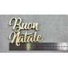Scritta in legno Buon Natale corsivo
