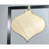 Sagoma in legno palla di Natale a punta