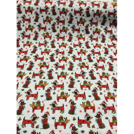 Pannolenci stampato 1mm Cani regali di Natale 50x90 cm