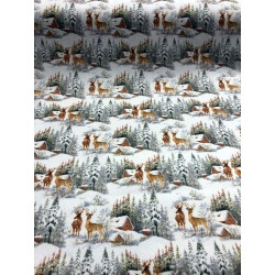 Pannolenci stampato 1mm Paesaggio invernale 50x90 cm