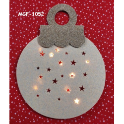 Fustella A4 Palla di Natale con stelline