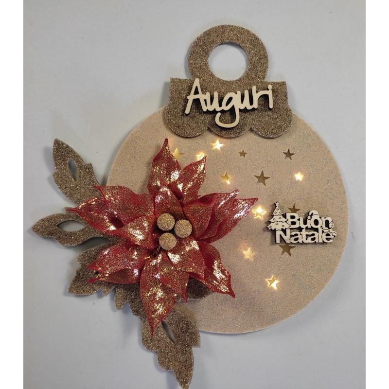 Fustelle Per Scrapbooking Palla Di Natale 1 – 2 Pezzi In Acciaio – Scritta Augurale – Per Fustellatrici