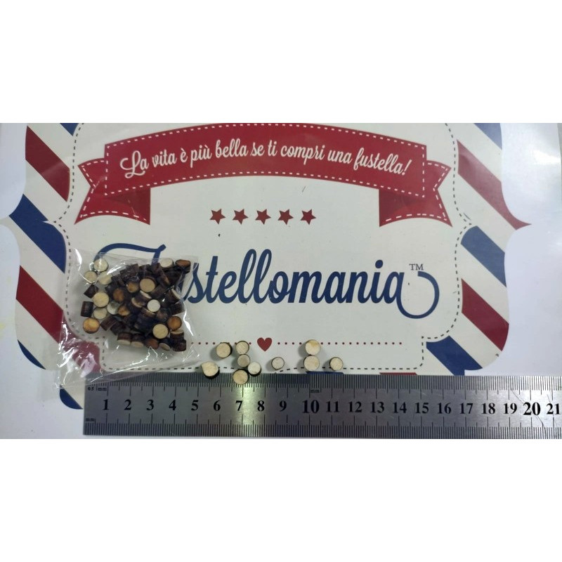Sacchetto di tondini pistilli per stella di Natale in legno