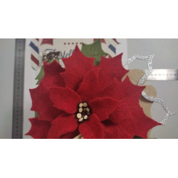Sacchetto di tondini pistilli per stella di Natale in legno