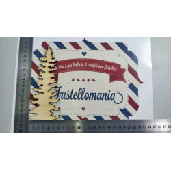 Albero frastagliato alto in legno