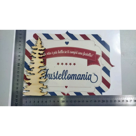 Albero frastagliato alto in legno