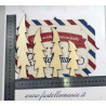 Kit 4 alberi in legno