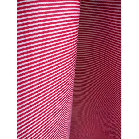Pannolenci stampato 1mm a righe bianche e rosse 50x90 cm