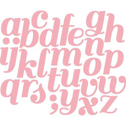 Fustella metallica Echo Park Script Alphabet