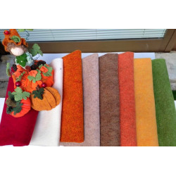 Feltro lana termoformabile 2 mm  - KIT 8 colori per Zucche