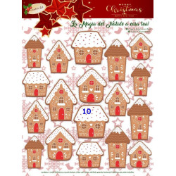 Pannolenci stampato di Natale 1mm foglio fantasia a scelta 50x65 cm