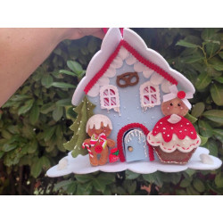 Kit di trasformazione Nuova casetta gingerbread per fustelle A4 MG-425 e MG-572