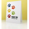 Fustella metallica PoppyStamps Puppy Paw Prints