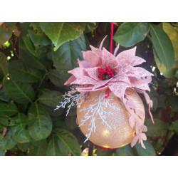 Pannolenci 1 mm  + Tessuto Lurex - KIT per sfere luminose e stella di Natale