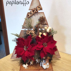 Fustella L Petali per stelle di Natale varie misure