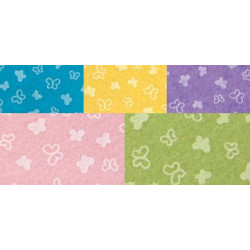 Pannolenci 1mm con farfalle - 1 foglio 30x40 cm