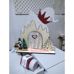 Porta elfo e accessori in legno