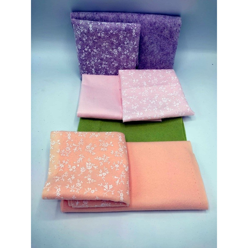 Pannolenci 1 mm  - KIT 3 colori + 4 tinta unita Fustellomania
