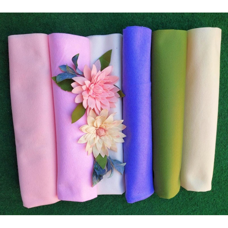 Pannolenci 1 mm - KIT 6 colori Dalia