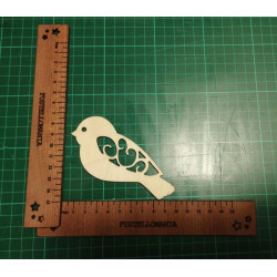 Sagoma in legno Uccellino traforato