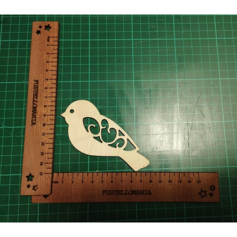 Sagoma in legno Uccellino traforato