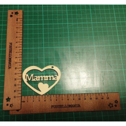 Sagoma in legno scritta Mamma