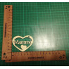 Sagoma in legno scritta Mamma