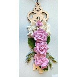 Fustella M Rosa bianca