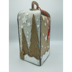 Fustella tripla 2 XL + 1 L Porta bottiglie con bordo di neve