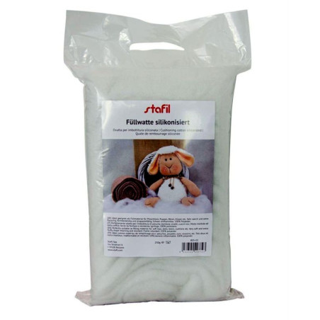 Ovatta siliconata da imbottitura 250 gr bianca