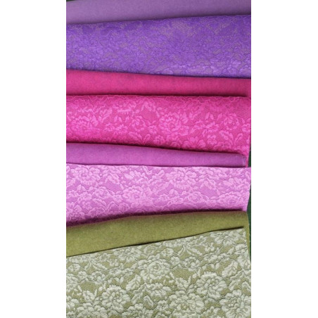 Feltro lana 2 mm con pizzo 30x50 - KIT 4 colori Annaffiatoio per rose Ilaria