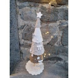 Fustella XL Albero di natale a cono con fiocco e stelle