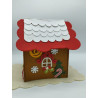 Fustella A4 doppia + L Casetta gnomo - gingerbread e cornice maxi KIT 3 FUSTELLE
