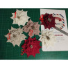 kit fustellati stella di natale gigante in feltro pizzo