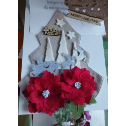 Fustella L Stella di Natale a petali
