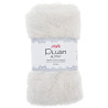 Tessuto peluche bianco con glitter argento 30x40